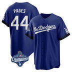 Kooe LA.Dodgers #44 Andy Pages Player Royal World Series Meet City Connect Home Game Stitched Jerseys