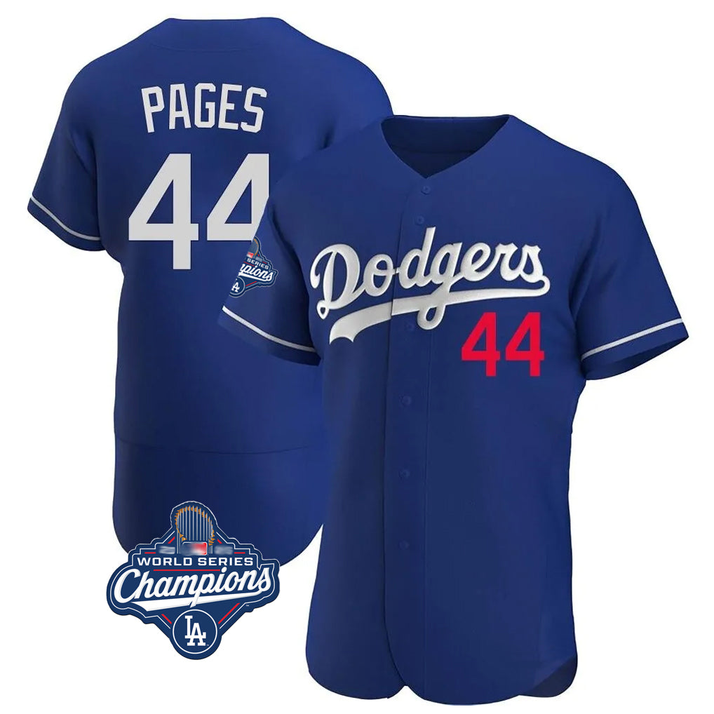 Kooe LA.Dodgers #44 Andy Pages Player Royal World Series Meet Limited Elite Home Stitched Jerseys