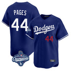 Kooe LA.Dodgers #44 Andy Pages Player Royal World Series Meet Limited Home Stitched Jerseys