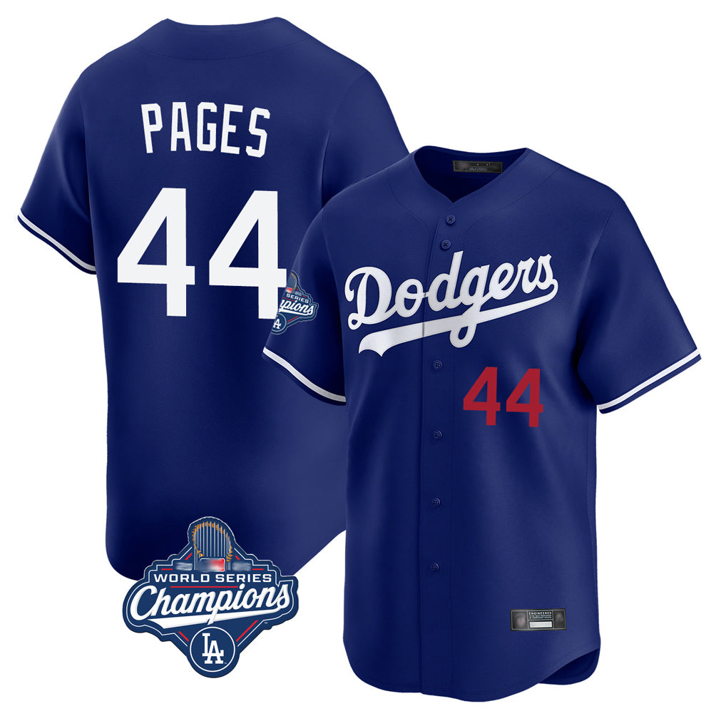 Kooe LA.Dodgers #44 Andy Pages Player Royal World Series Meet Limited Home Stitched Jerseys