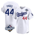 Kooe LA.Dodgers #44 Andy Pages Player White World Series Limited Home Stitched Jerseys