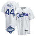 Kooe LA.Dodgers #44 Andy Pages Player White World Series Meet Game Home Stitched Jerseys