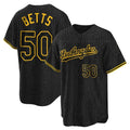 Kooe LA.Dodgers #50 Mookie Betts Player Black Gold Limited Home Stitched Jerseys
