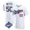 Kooe LA.Dodgers #50 Mookie Betts Player Gold White World Series Meet 2026 Collection Stadium Limited Elite Stitched Jerseys