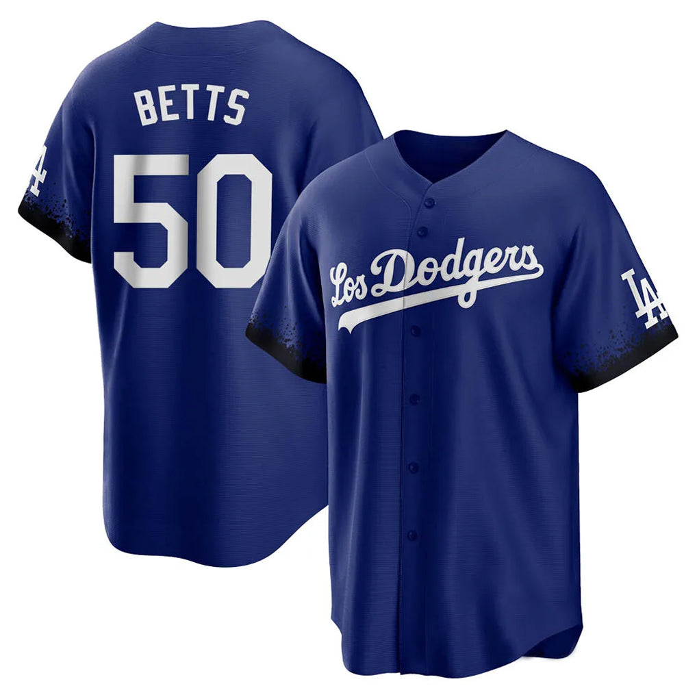 Kooe LA.Dodgers #50 Mookie Betts Player Royal City Connect Home Game Stitched Jerseys