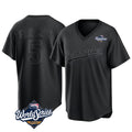 Kooe LA.Dodgers #5 Freddie Freeman Player Black World Series Pitch Fashion T-shirt Stitched Jerseys