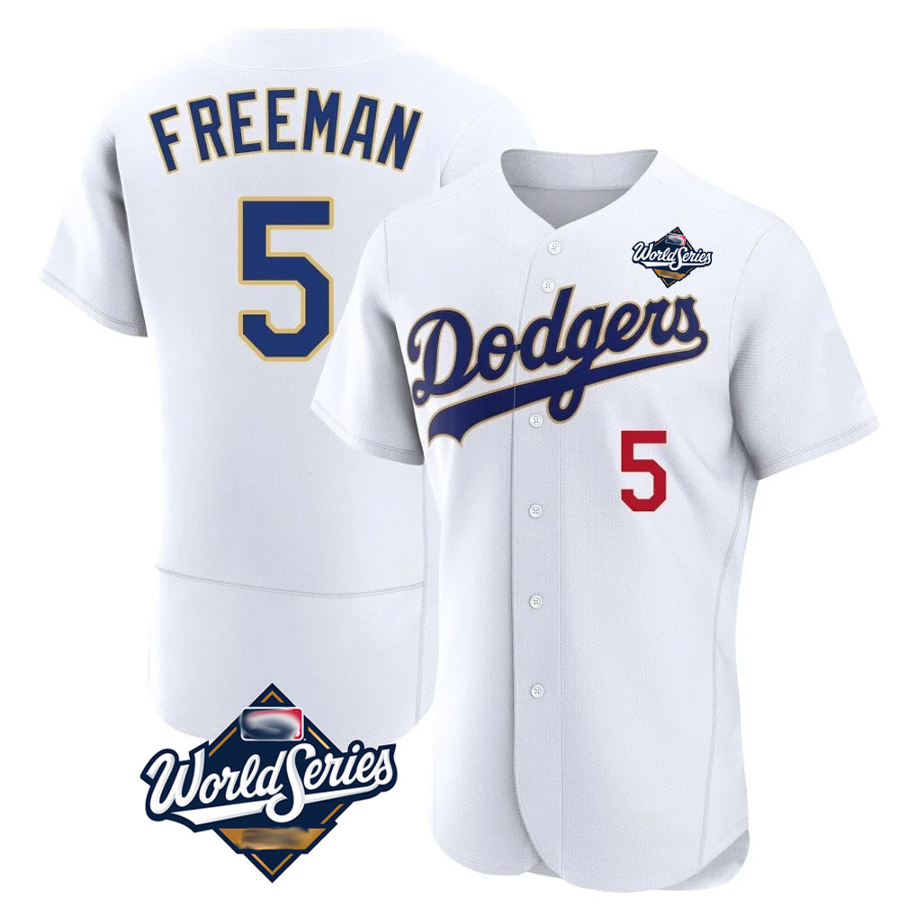 Kooe LA.Dodgers #5 Freddie Freeman Player White World Series 2026 Collection Stadium Limited Elite Stitched Jerseys