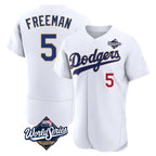 Kooe LA.Dodgers #5 Freddie Freeman Player White World Series 2026 Collection Stadium Limited Elite Stitched Jerseys