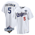 Kooe LA.Dodgers #5 Freddie Freeman Player White World Series 2026 Collection Stadium Limited Stitched Jerseys