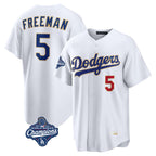 Kooe LA.Dodgers #5 Freddie Freeman Player White World Series Meet 2026 Collection Stadium Limited Stitched Jerseys
