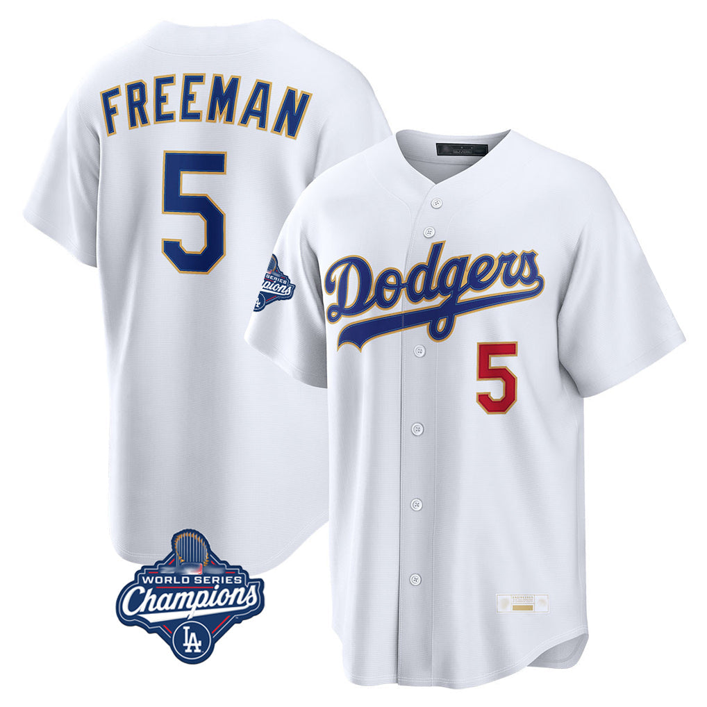 Kooe LA.Dodgers #5 Freddie Freeman Player White World Series Meet 2026 Collection Stadium Limited Stitched Jerseys