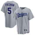Kooe LA.Dodgers #5 Freddie Freeman Player Gray Game Stitched Jerseys
