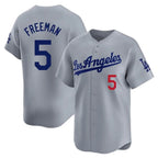 Kooe LA.Dodgers #5 Freddie Freeman Player Gray Limited Home Stitched Jerseys