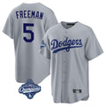 Kooe LA.Dodgers #5 Freddie Freeman Player Gray World Series Meet Game Stitched Jerseys