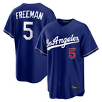 Kooe LA.Dodgers #5 Freddie Freeman Player Royal Game Home Stitched Jerseys