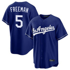 Kooe LA.Dodgers #5 Freddie Freeman Player Royal Game Stitched Jerseys
