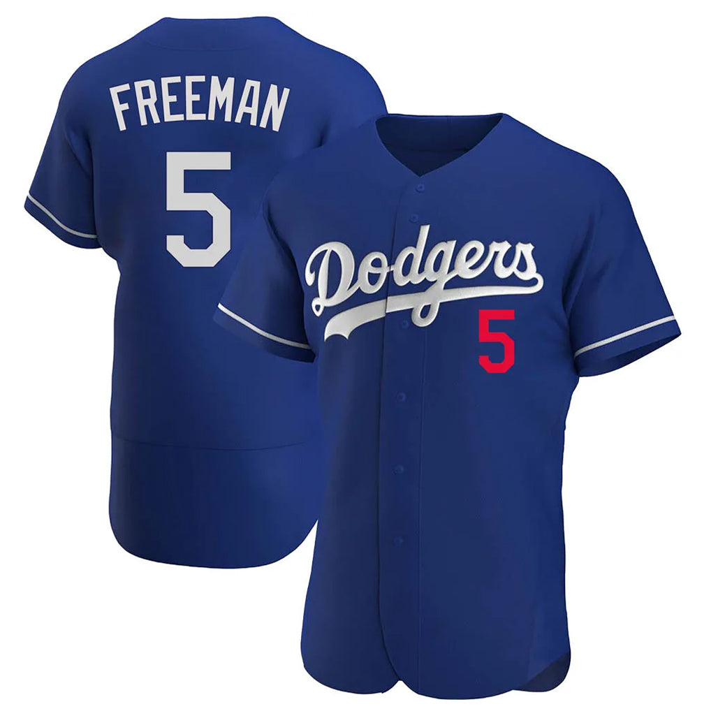 Kooe LA.Dodgers #5 Freddie Freeman Player Royal Limited Elite Home Stitched Jerseys