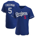 Kooe LA.Dodgers #5 Freddie Freeman Player Royal Limited Elite Home Stitched Jerseys