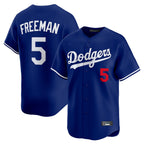 Kooe LA.Dodgers #5 Freddie Freeman Player Royal Limited Home Stitched Jerseys