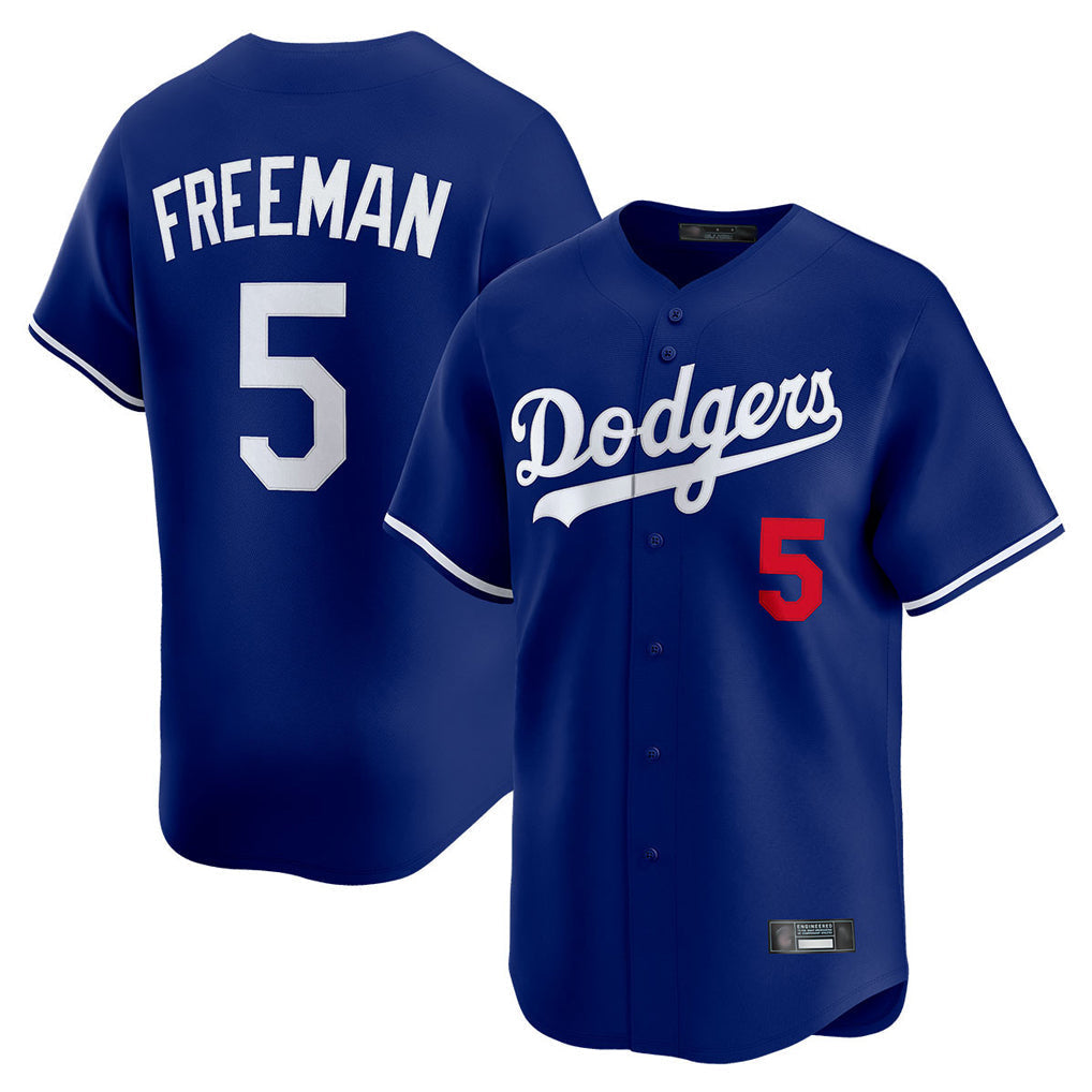 Kooe LA.Dodgers #5 Freddie Freeman Player Royal Limited Home Stitched Jerseys