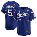 Kooe LA.Dodgers #5 Freddie Freeman Player Royal Tokyo Series Vapor Premier Royal Stitched Jerseys