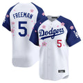 Kooe LA.Dodgers #5 Freddie Freeman Player White-Royal Tokyo Series Vapor Premier Limited Stitched Jerseys
