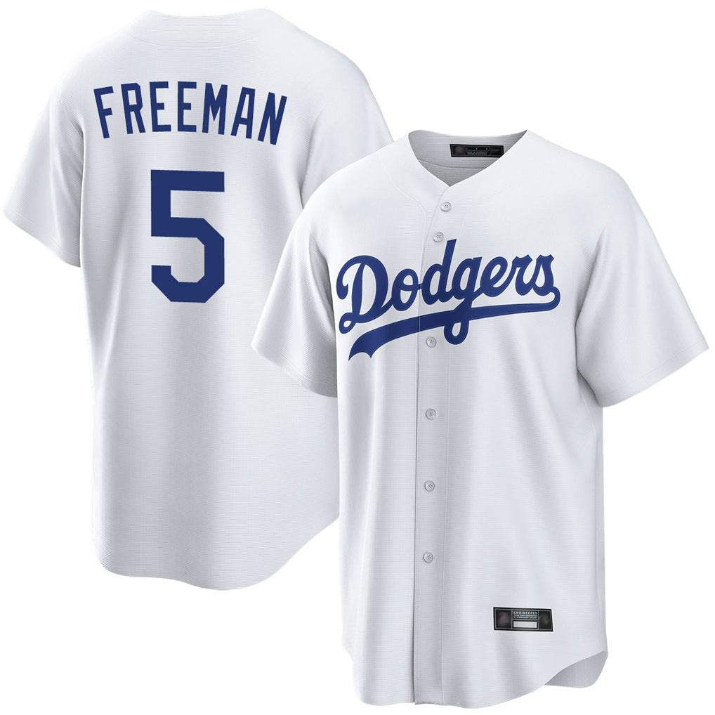 Kooe LA.Dodgers #5 Freddie Freeman Player White Game Home Stitched Jerseys