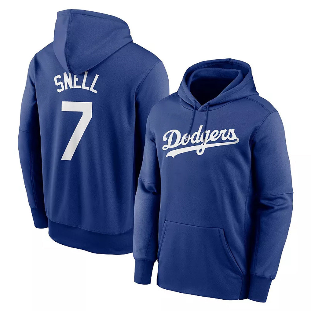 Kooe LA.Dodgers #7 Blake Snell Player Blue Limited Hoodie Stitched Jerseys