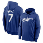 Kooe LA.Dodgers #7 Blake Snell Player Blue Limited Hoodie Stitched Jerseys