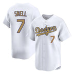 Kooe LA.Dodgers #7 Blake Snell Player Gold Collection Limited Home Stitched Jerseys