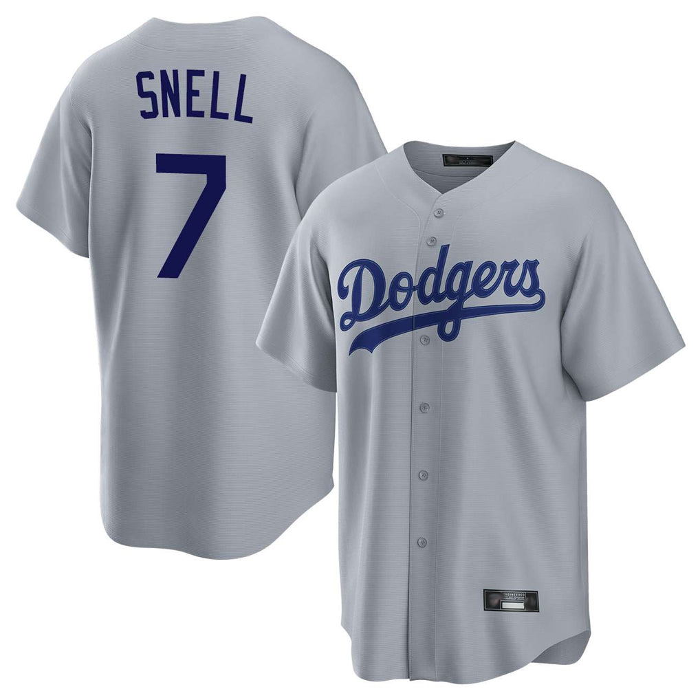 Kooe LA.Dodgers #7 Blake Snell Player Gray Game Stitched Jerseys