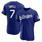 Kooe LA.Dodgers #7 Blake Snell Player Royal City Connect Elite Home Stitched Jerseys