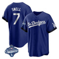Kooe LA.Dodgers #7 Blake Snell Player Royal City Connect Game World Series Meet Stitched Jerseys