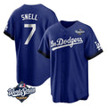 Kooe LA.Dodgers #7 Blake Snell Player Royal City Connect Game World Series Stitched Jerseys