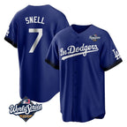 Kooe LA.Dodgers #7 Blake Snell Player Royal City Connect Game World Series Stitched Jerseys