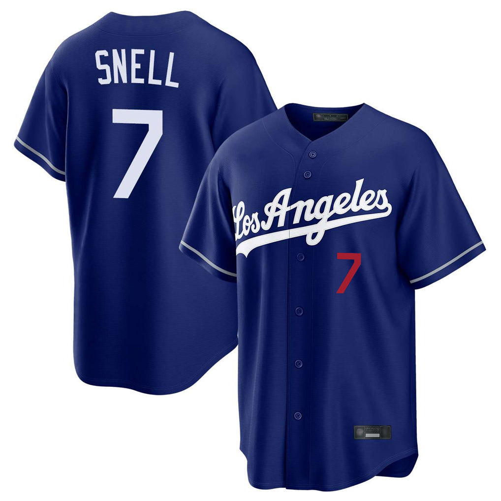 Kooe LA.Dodgers #7 Blake Snell Player Royal Game Home Stitched Jerseys