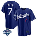 Kooe LA.Dodgers #7 Blake Snell Player Royal Game World Series Meet Home Stitched Jerseys