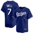 Kooe LA.Dodgers #7 Blake Snell Player Royal Limited Home Stitched Jerseys