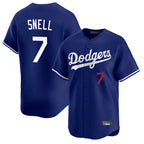 Kooe LA.Dodgers #7 Blake Snell Player Royal Limited Home Stitched Jerseys