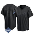 Kooe LA.Dodgers #8 Enrique Hern¨¢ndez Player Black World Series Meet Pitch Fashion T-shirt Stitched Jerseys