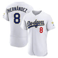 Kooe LA.Dodgers #8 Enrique Hern¨¢ndez Player Gold White 2026 Collection Stadium Limited Elite Stitched Jerseys