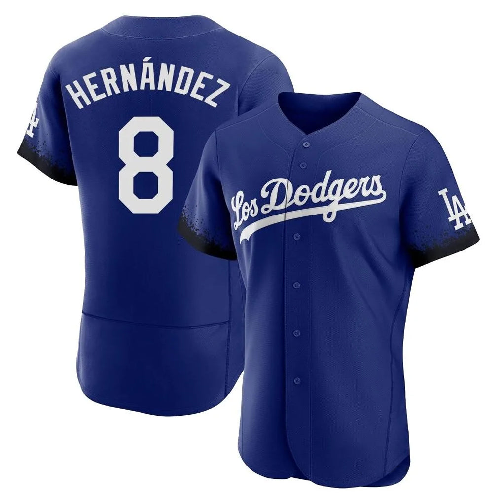 Kooe LA.Dodgers #8 Enrique Hern¨¢ndez Player Royal City Connect Elite Home Stitched Jerseys