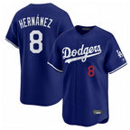 Kooe LA.Dodgers #8 Enrique Hern¨¢ndez Player Royal Limited Home Stitched Jerseys
