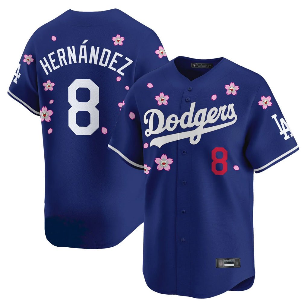 Kooe LA.Dodgers #8 Enrique Hern¨¢ndez Player Royal Tokyo Series Vapor Premier Limited Stitched Jerseys