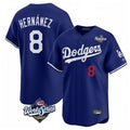 Kooe LA.Dodgers #8 Enrique Hern¨¢ndez Player Royal World Series Limited Home Stitched Jerseys