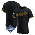 Kooe LA.Dodgers Blank Player Black Snake Skin City Limited Elite Home World Series Meet Stitched Jerseys