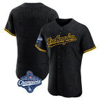 Kooe LA.Dodgers Blank Player Black Snake Skin City Limited Elite Home World Series Meet Stitched Jerseys