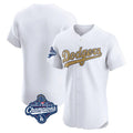 Kooe LA.Dodgers Blank Player Gold Limited Elite Home World Series Meet Stitched Jerseys