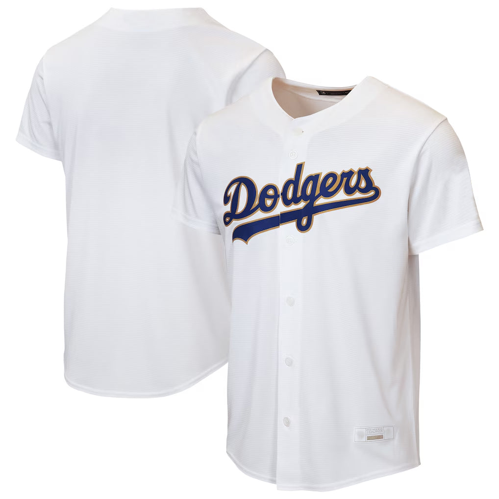 Kooe LA.Dodgers Blank Player Gold White 2026 Collection Stadium Game Stitched Jerseys