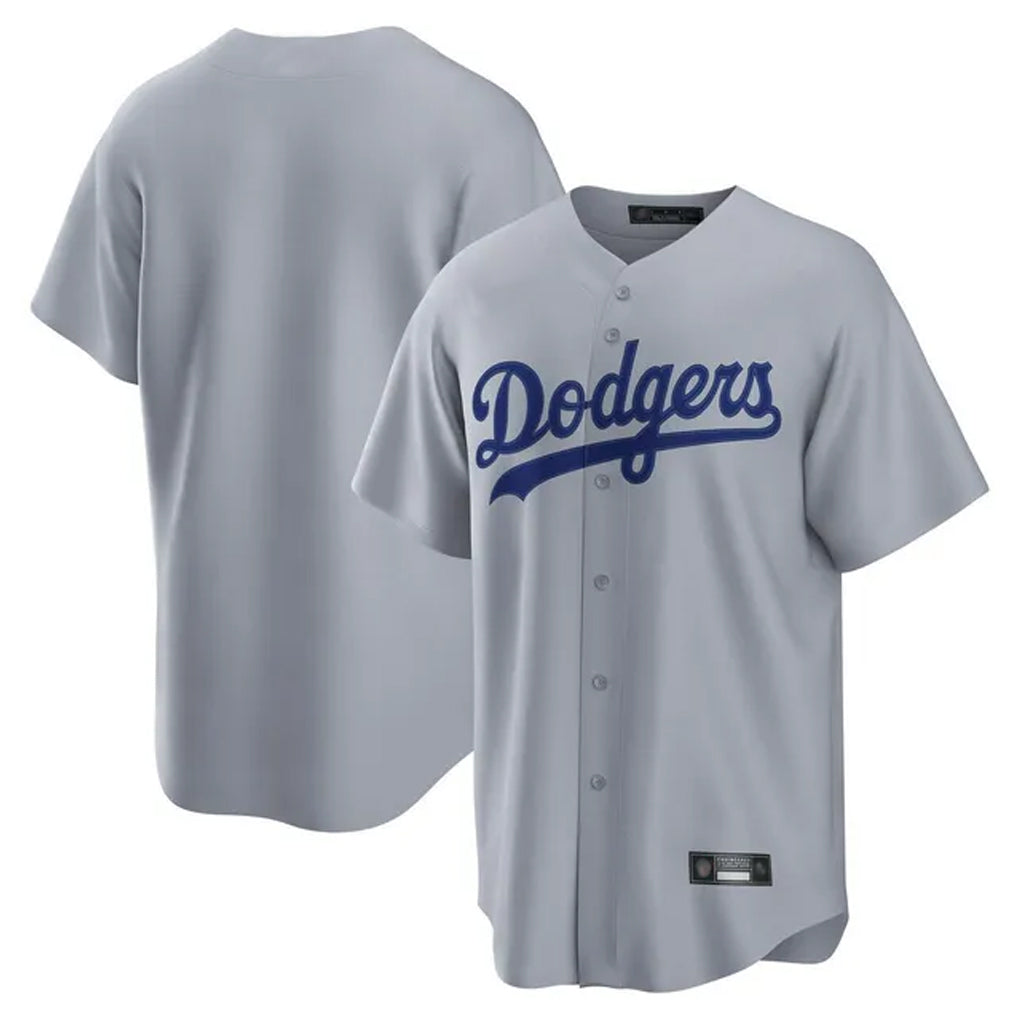 Kooe LA.Dodgers Blank Player Gray Game Home Stitched Jerseys